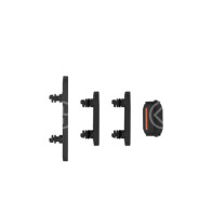 Set pulsanti laterali per iPhone 15/15 Plus nero RCIP150590