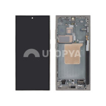 Galaxy S24 Ultra (S928B) Display a schermo intero grigio titanio con cornice ECG-S24UA