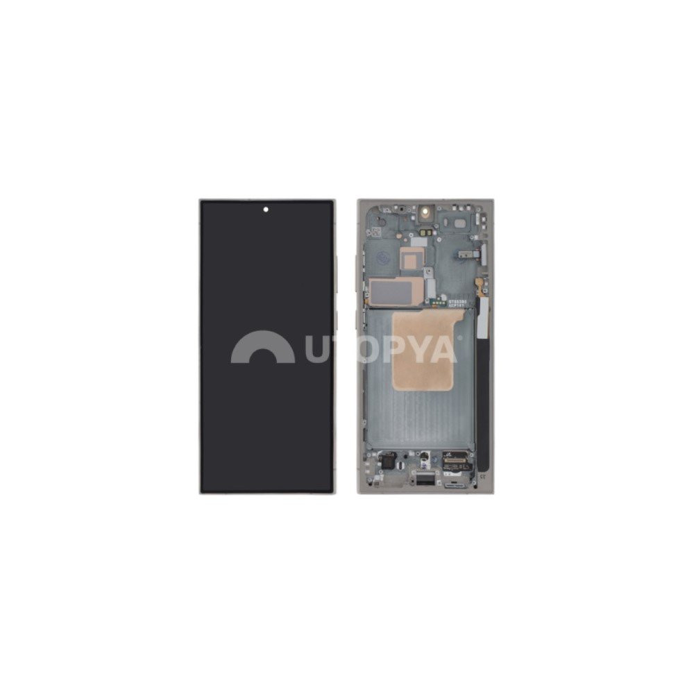 Galaxy S24 Ultra (S928B) Display a schermo intero grigio titanio con cornice ECG-S24UA