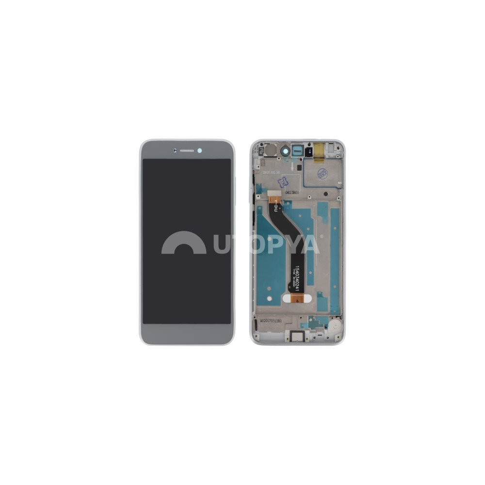 Display Completo Bianco Huawei P8 Lite 2017 (Con Frame) ECB-P8LA
