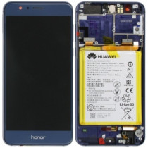 Lcd Con Frame e Batteria 02350USN Honor 8 Originale Blu RCHH8SPLCA
