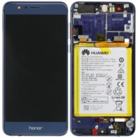 Lcd Con Frame e Batteria 02350USN Honor 8 Originale Blu RCHH8SPLCA