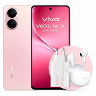 Vivo V60 Lite 5G Special Pack Pink + Buds Air 3 e Alimentatore DSVIV60LI256V