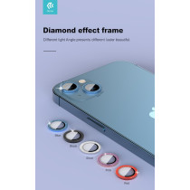 Proteggi lenti diamantate iPhone13 &13 Mini Cornice Pink DEPL13M640P