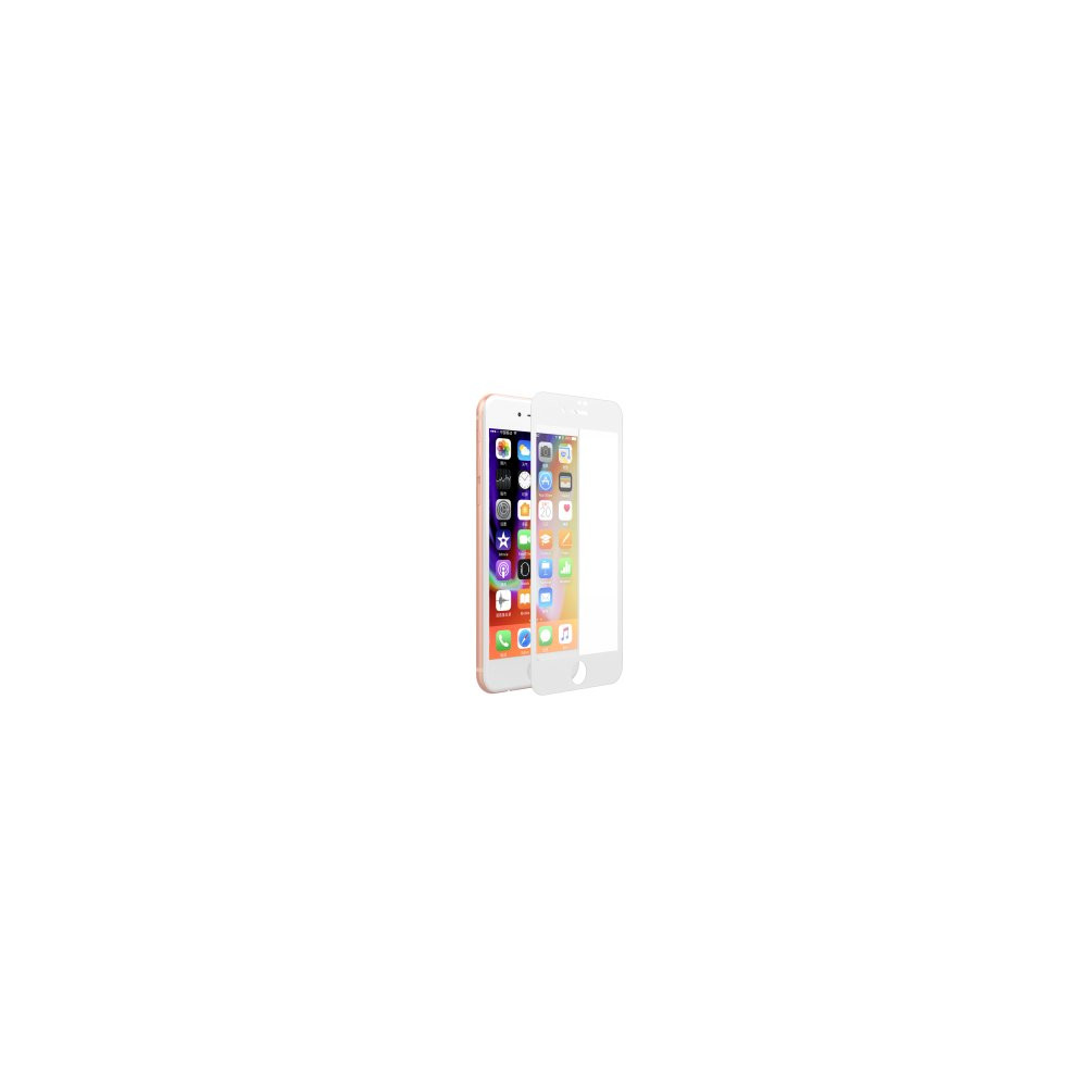 Pellicola Vetro Bordo Lucido Full 0.26 mm iPhone 7/8 Bianca DETGF87167W