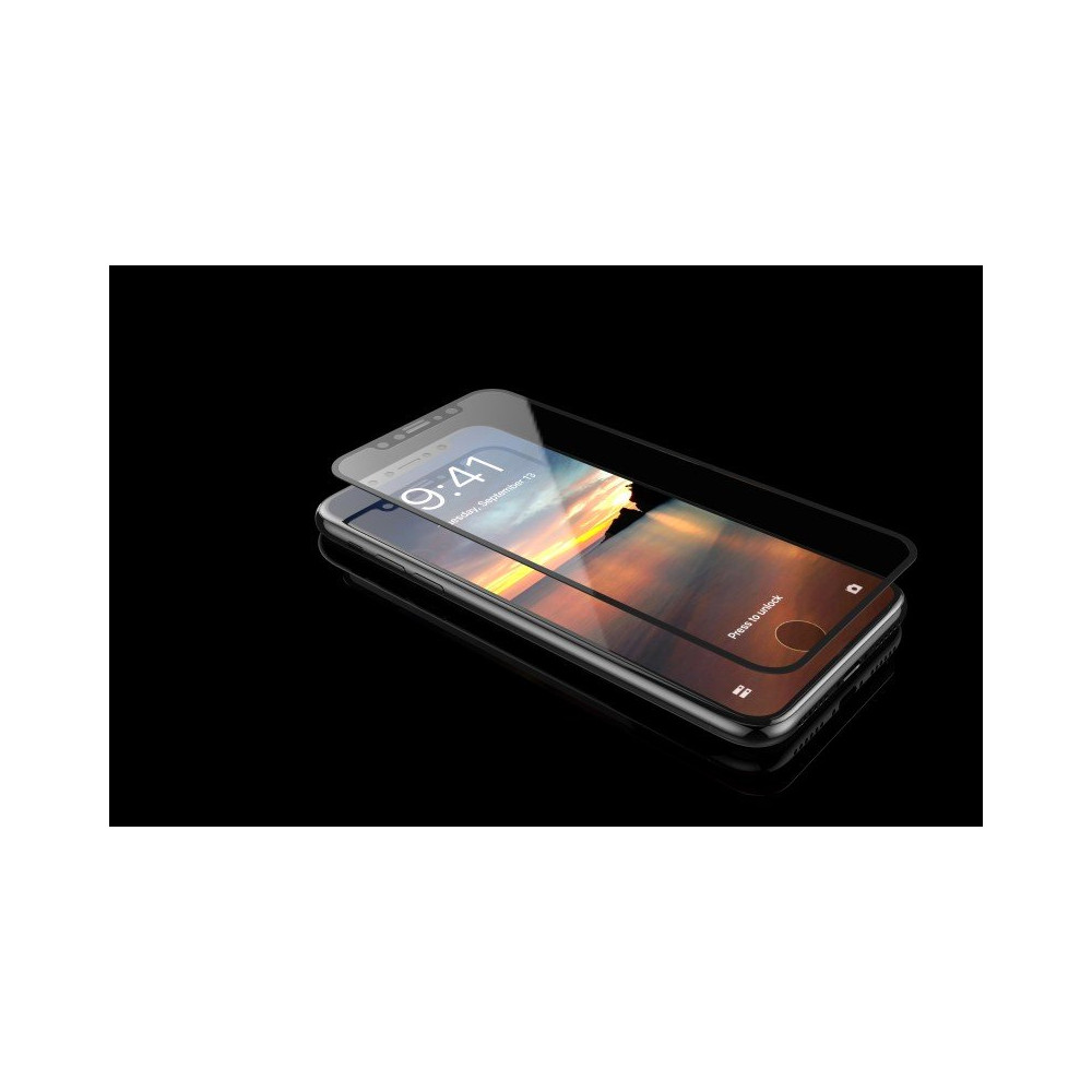 Vetro temperato Van invisibile e anti impronte per iPhone X DETGFPX482