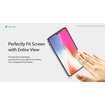Vetro temperato 3D invisibile e antipolvere per iPhone X DETG3IPX291
