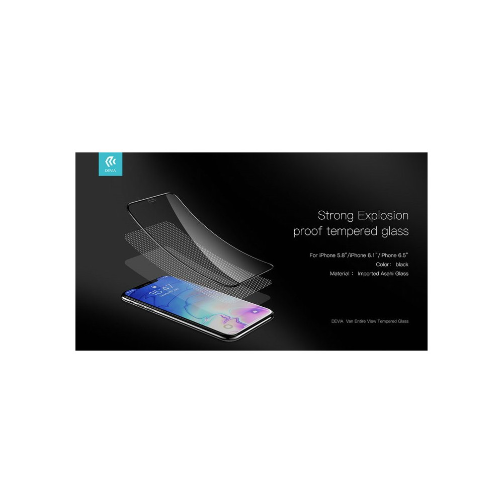 Protezione in vetro temperato Full per iPhone SE2 Bianca DETGFSE2212W