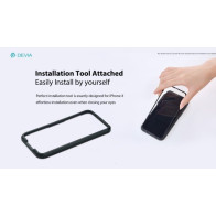 Pellicola vetro temperato Full 3D con  dima per iPhone X DETGD3IX782