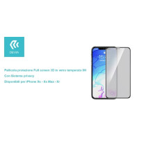 Pellicola Full 3D vetro temperato Privacy per iPhone Xs 5.8 DETP3DI58084