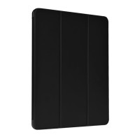 Cover iPad Pro 12.9 2021 in pelle con supporto pencil Nera DELCIP5P175B