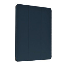 Cover iPad Pro 12.9 2021 in pelle con supporto pencil Blu DELCIP5P663A