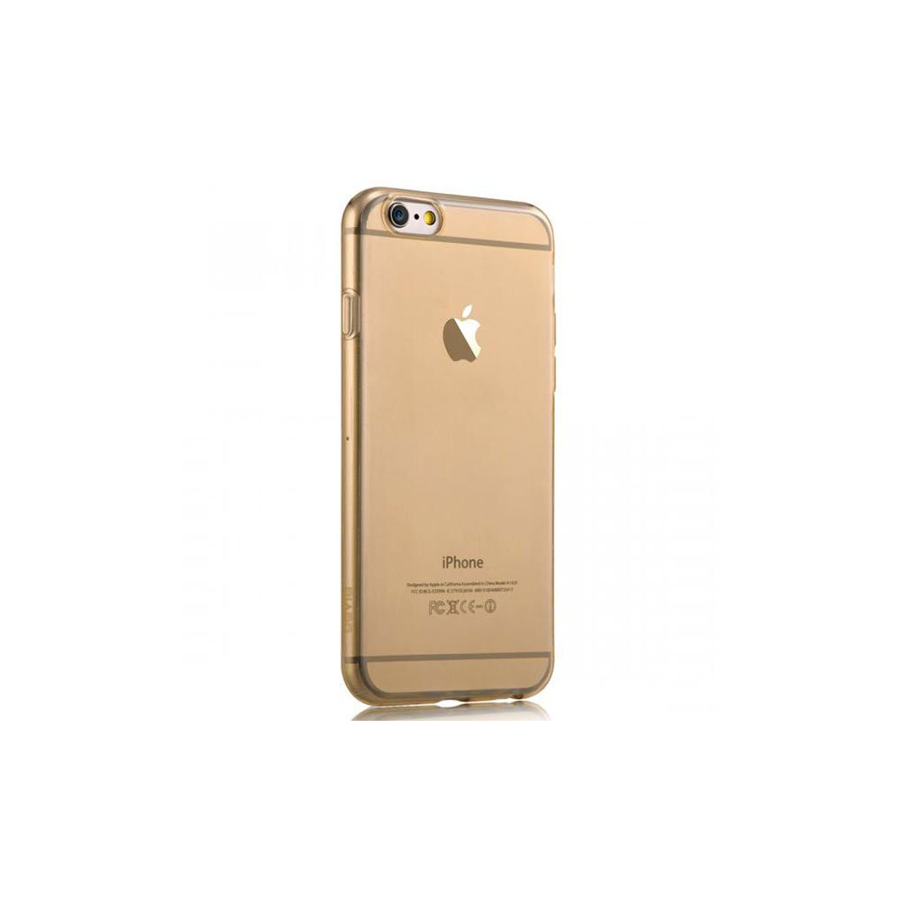 Cover for Iphone 6-Super Slim 0,5mm TPU Crystal Champagne DENAKE334C