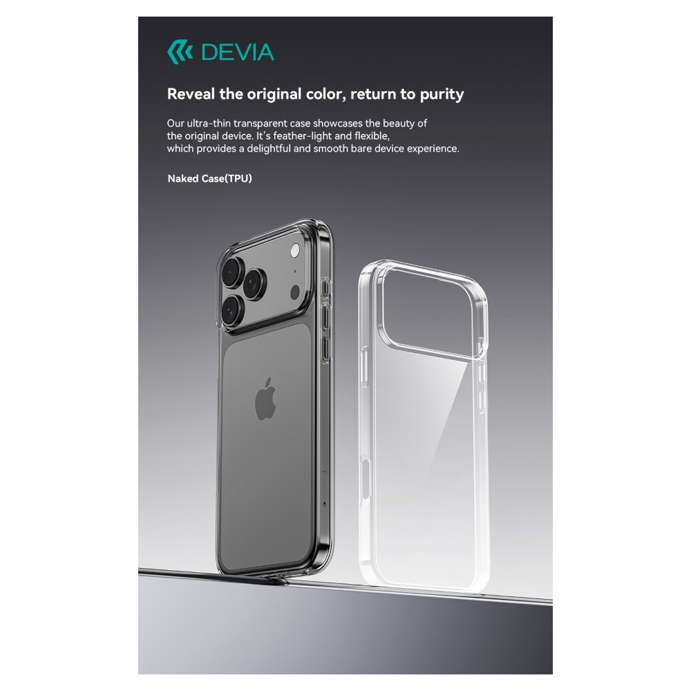 Custodia antiurto trasparente per iPhone 17 Air DEIP17AN818
