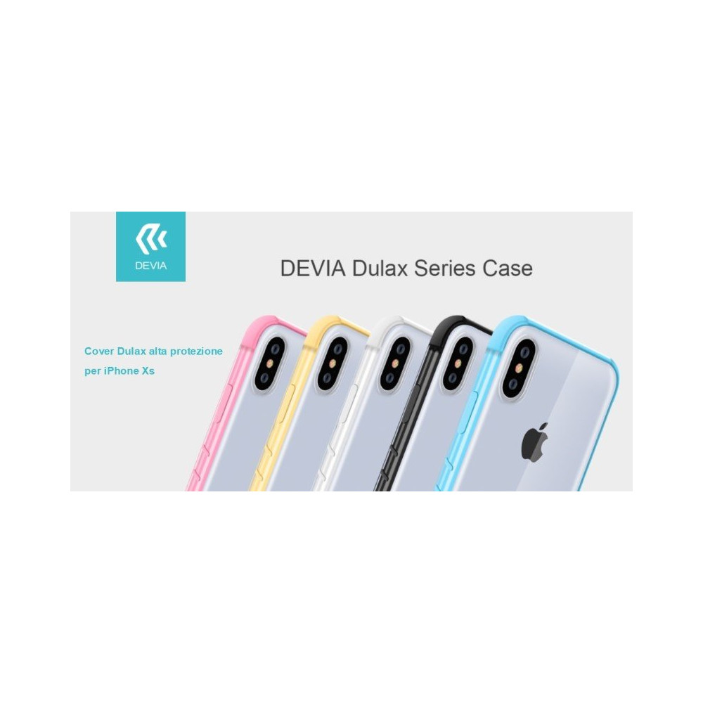 Cover Dulax alta protezione per iPhone Xs 5.8 Nera DEDUIP58901B