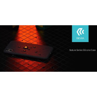 Custodia protettiva per iPhone X in silicone Rossa DELSCIPX997R