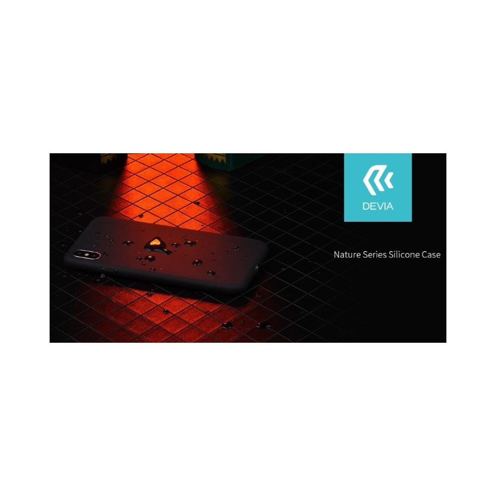 Custodia protettiva per iPhone X in silicone Rossa DELSCIPX997R