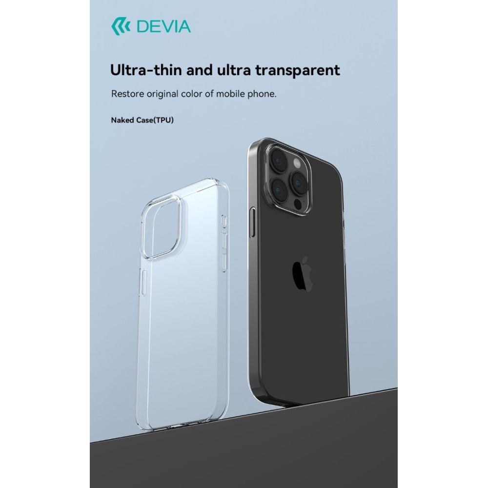 Cover Trasparente Morbida in TPU per iPhone 15 Pro Max DENAK15382