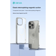 Cover Magnetica Glimmer Apple Magsafe iPhone 15 Pro Max Silv DEPGM15863