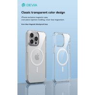 Custodia magnetica Magsafe trasparente per iPhone 13 Pro DENKMC508