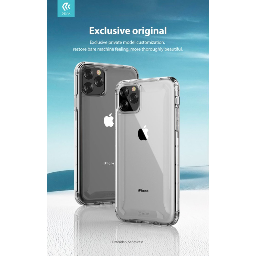 Cover Defender2 Alta Protezione Trasparente iPhone 11Pro Max DEDE65453T