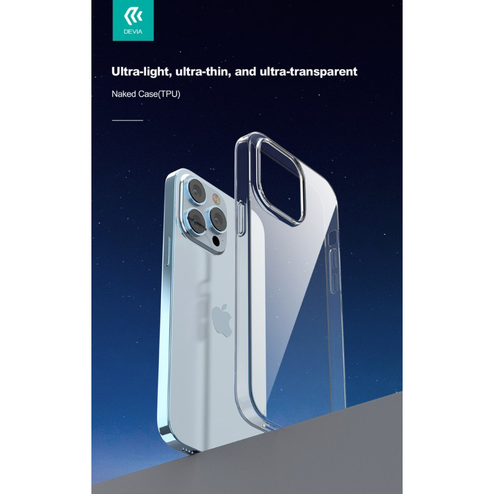 Cover Trasparente Morbida Compatibile con iPhone 14 Pro DENAK14P007