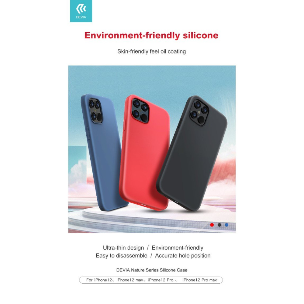 Cover in Silicone effetto seta per iPhone 12 Mini Blu DENC12M219A