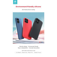 Cover in Silicone effetto seta per iPhone 12 Mini Rossa DENC12M202R