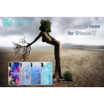 Cover Landscape serigrafata per iPhone X Gold DELCI8931G