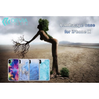 Cover Landscape serigrafata per iPhone X Gold DELCI8931G