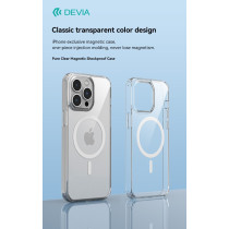 Cover trasparente magnetica carica wireless iPhone 15 Pro DEPM15P054