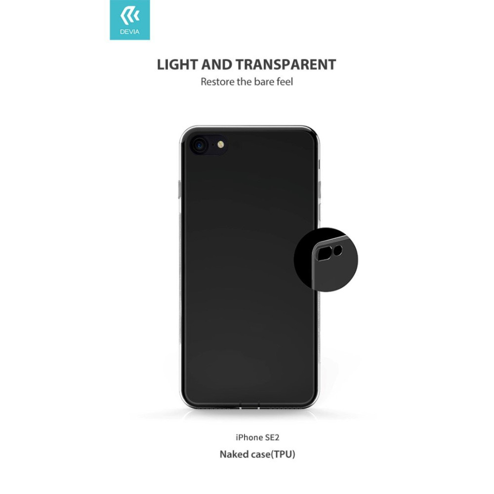 Cover in TPU morbido trasparente per iPhone SE2 DENKSE2837