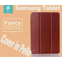 Custodia in pelle per Tablet Samsung TabS2 8.0 T715 Marrone DEFAT453M