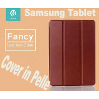 Custodia in pelle per Tablet Samsung TabS2 8.0 T715 Marrone DEFAT453M