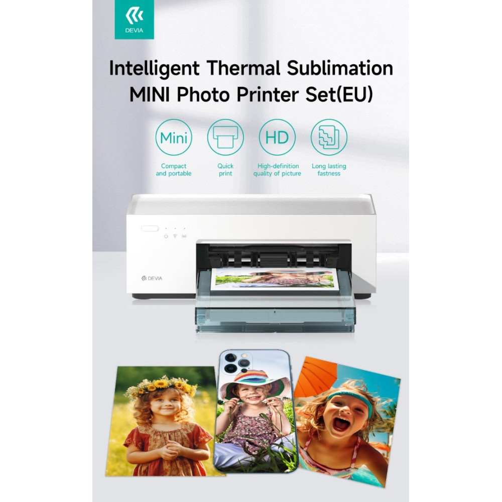 Stampante fotografica sublimazione + set pellicole e Toner DEITSM209
