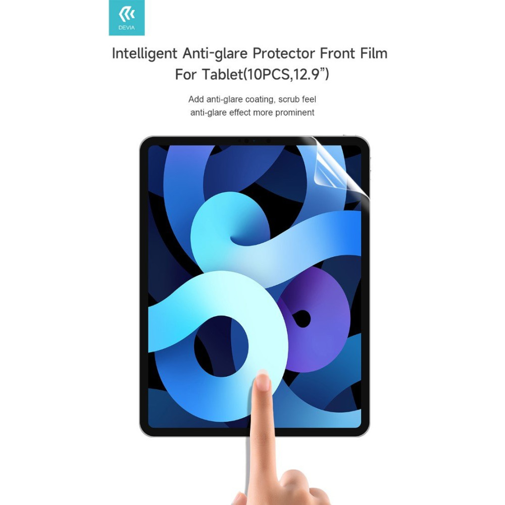 Pellicola salva schermo Tablet Max 12,9'' Opaca Antiimpronte DETPU12166
