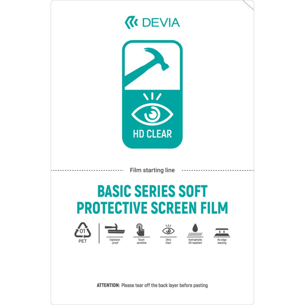 Pellicole 12x18 Idrogel AntiShock Serie Basic Soft 50 pz DETPUF432