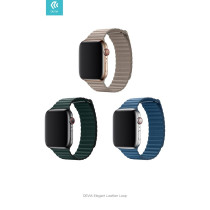 Cinturino Apple Watch serie 44mm Elegant Leather Forest Gr DEC44L182FG