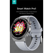 DEVIA Smart Watch Pro1 EM705 IP68 Display Amoled HD Silver DEEM705186S