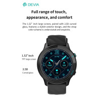 DEVIA Smart Watch WT3 IP67 modello Z123 Nero DESWT3400B
