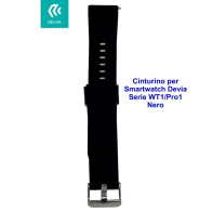 Cinturino per smartwatch Devia Serie WT1 / Pro1 Nero DEWT1P851B