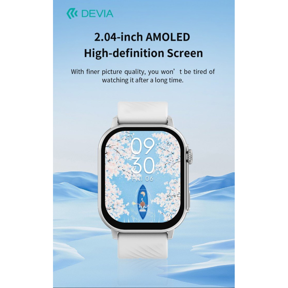 DEVIA Smart Watch AMOLED Pro2 IP67 modello ZL94 Silver DESWPR2479S