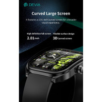 DEVIA Smart Watch WT4 IP67 modello JX627J Nero DESWT4424B