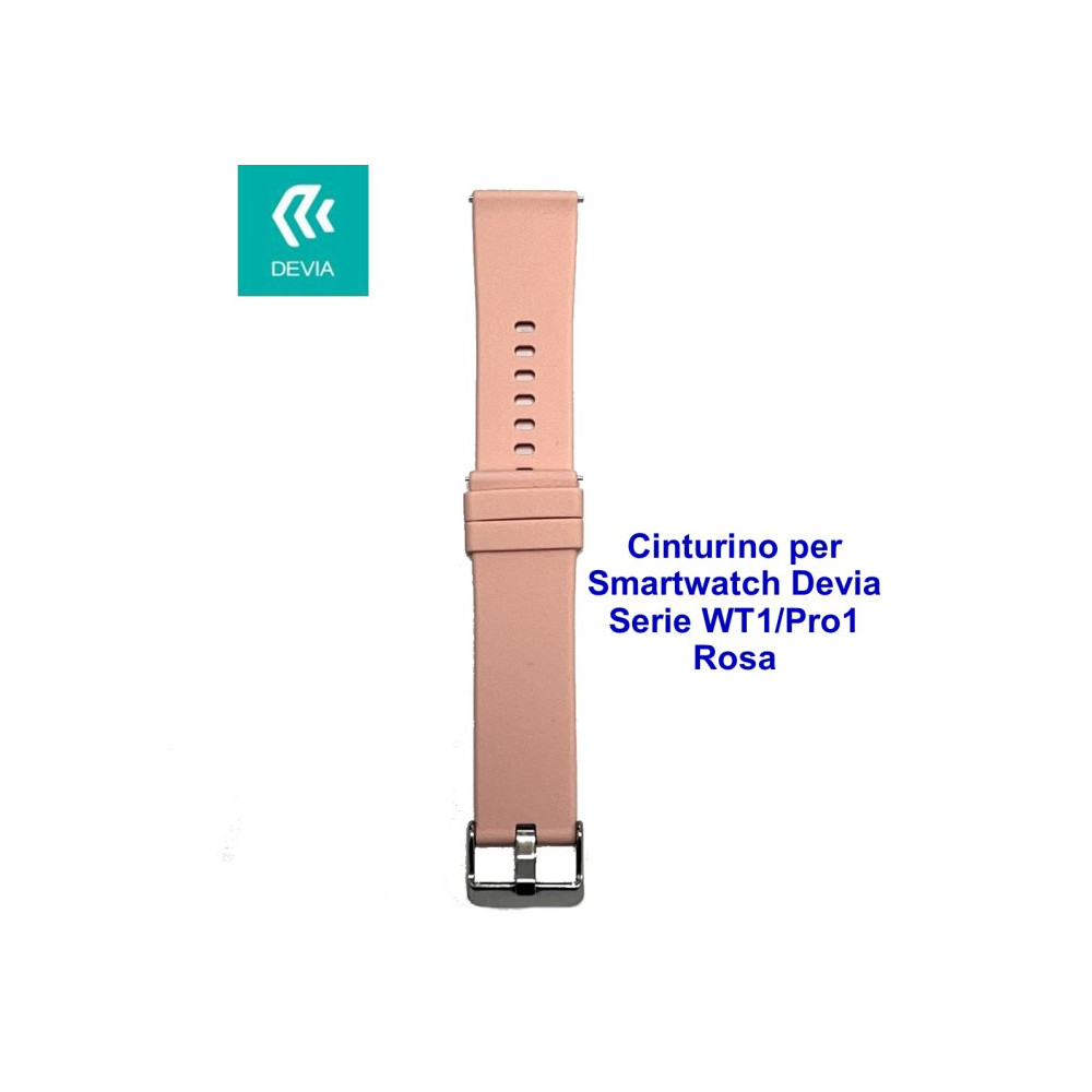Cinturino per smartwatch Devia Serie WT1 / Pro1 Rosa DEWT1P868P