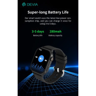 DEVIA Smart Watch AMOLED Pro2 IP67 modello ZL94 Nero DESWPR2462B