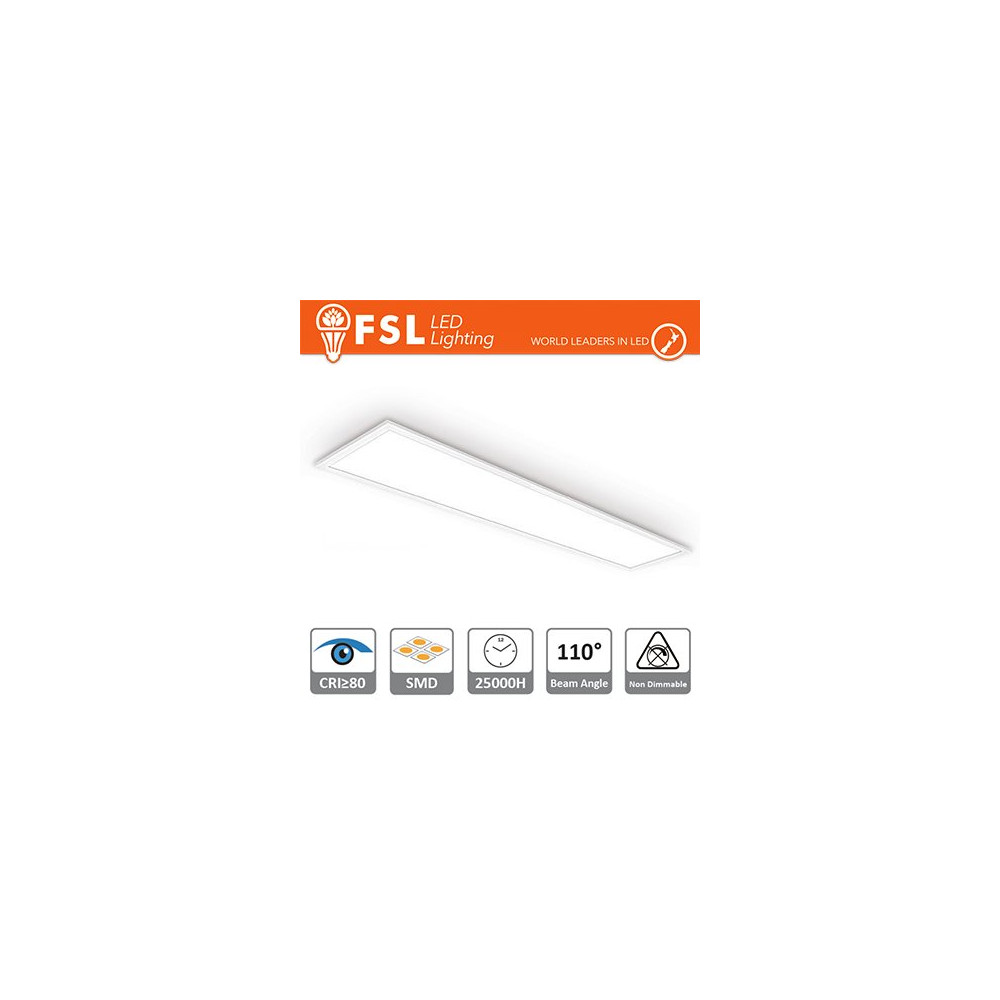 Pannello LED 30x120cm - 48W 4000K CRI80 EDGE-LIT FLP28312-48W4K