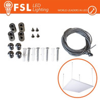 Kit installazione a sospensione Pannello LED universale FLSUSP-P60X60