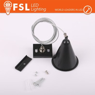 FSL Gancio di sospensione per binario trifase - colore NERO FLT4-BH