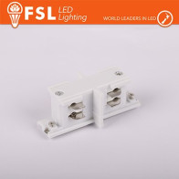 FSL Connettore Forma I mini per binario Trifase - Colore BIANCO FLT4-WI