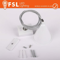 FSL Gancio di sospensione per binario trifase - colore BIANCO FLT4-WH